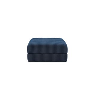 Pouf Modulable Et Convertible - Velours Côtelé XL - Bleu