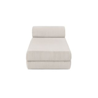 Méridienne Modulable Et Convertible - Velours Côtelé XL - Blanc