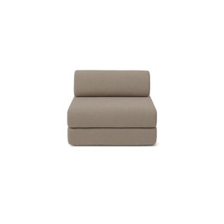 Fauteuil Modulable Et Convertible - Tissu Lisse - Taupe