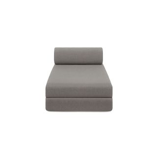 Méridienne Modulable Et Convertible - Tissu Lisse - Gris