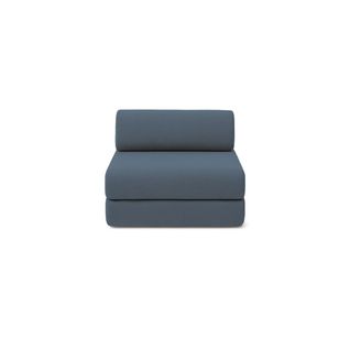 Fauteuil Modulable Et Convertible - Tissu Lisse - Bleu