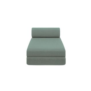 Méridienne Modulable Et Convertible - Tissu Lisse - Bleu Vert