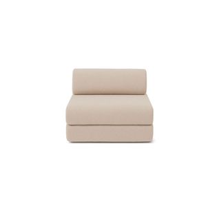 Fauteuil Modulable Et Convertible - Tissu Lisse - Beige