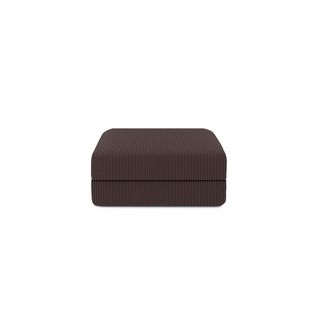 Pouf Modulable Et Convertible - Velours Côtelé - Marron