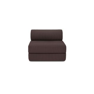 Fauteuil Modulable Et Convertible - Velours Côtelé - Marron