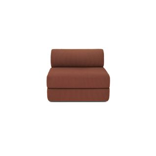Fauteuil Modulable Et Convertible - Velours Côtelé - Terracotta
