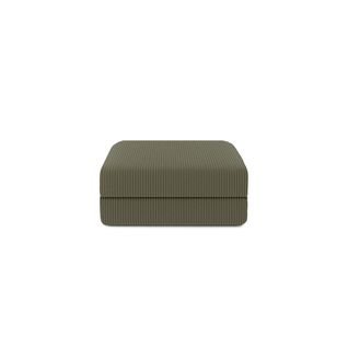 Pouf Modulable Et Convertible - Velours Côtelé - Vert