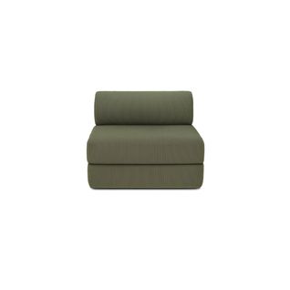 Fauteuil Modulable Et Convertible - Velours Côtelé - Vert
