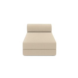 Méridienne Modulable Et Convertible - Velours Côtelé - Beige