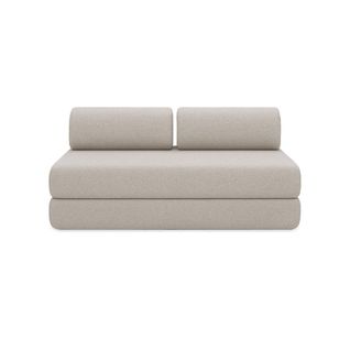 Canapé Droit Convertible 3,5 Places - Tissu Imperméable - Beige Clair