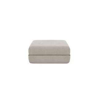 Pouf De Jardin Convertible Et Modulable - Tissu Imperméable - Beige Clair