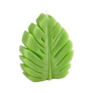 Bougie En Forme De Feuille Vert Clair