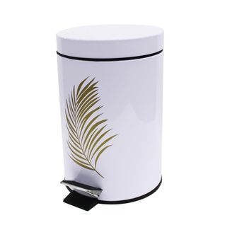 Poubelle à Pédale Collection Orbelles Blanc