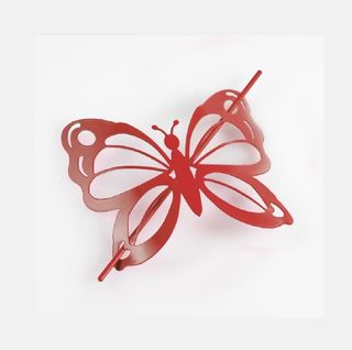 1 Embrasse Broche Farfalina Rouge
