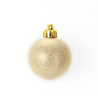 Set De 6 Boules Chic Dore Noel