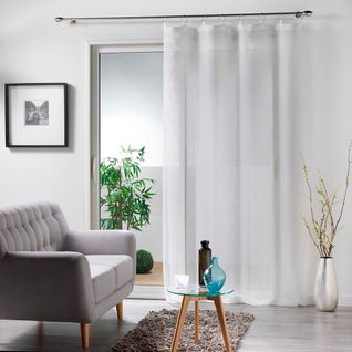 Voilage Anneaux 140x240cm Milza Blanc