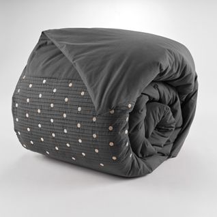 Housse De Couette Agathe Poivre Anthracite 220x240cm