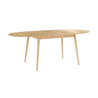 Table Ovale 6/8 Personnes Extensible En Bois Clair 170/200 Cm - Eddy