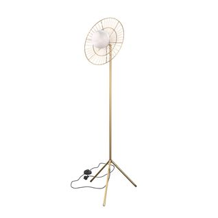 Lampadaire En Métal Doré - Bandia