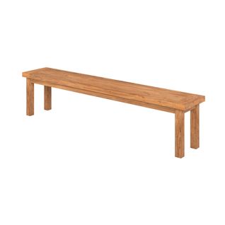 Banc 3 Places En Bois De Teck Recyclé 200 Cm - Mémo