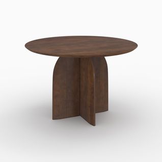 Table Ronde En Bois De Manguier 4 Places - Caïpi