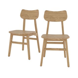 Lot De 2 Chaises En Bois Massif De Mindi - Kawi