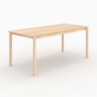 Table Rectangulaire En Placage Frêne Effet Blanchi 6 Places - Irène