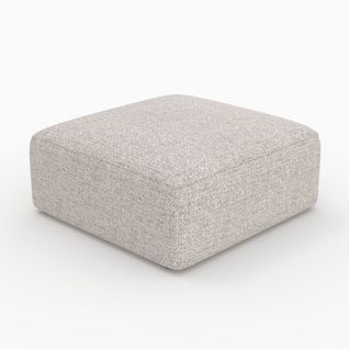 Pouf Carré Pour Canapé Modulable En Tissu Beige - Hestia
