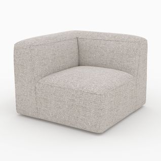 Angle Interchangeable Pour Canapé Modulable En Tissu Beige - Hestia