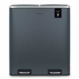 Poubelle De Tri à Pédale 2 X 30l, Blue Grey Edition - N°906