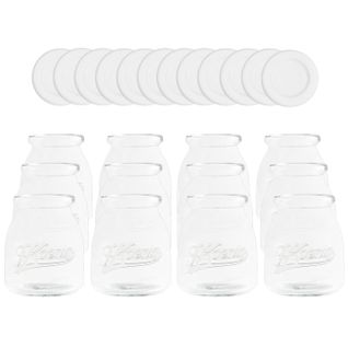 12 Pots En Verre Pour Yaourtières - Ypo12