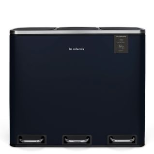 Poubelle De Tri à Pédale 3 x 18 L, Midnight Blue Edition - Les Collectors N°986