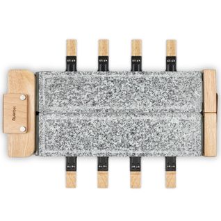 Raclette, Pierre à Cuire 8 Personnes Design Bois - Wod362