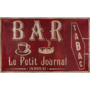Grande Plaque Vintage En Fer 122,5 X 74 Cm Bar Tabac