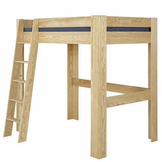 Lit Mezzanine 2 Places 120x190 Cm Lee  Bois Naturel