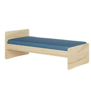 Pack Lit Avec Matelas 90x190 Cm Lilow  Bois