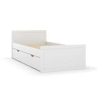 Lit Enfant Gigogne 90x190 Cm Peter  Blanc
