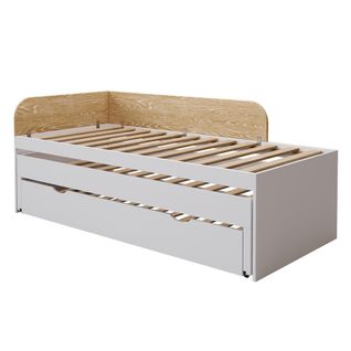 Lit Gigogne 3 Places 90x200 Cm Noha  Blanc