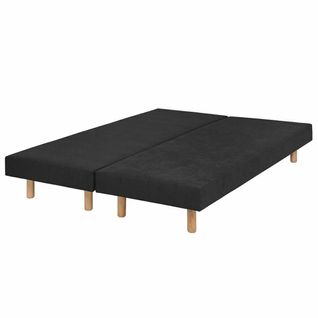 Lot De 2 Sommiers Tapissiers 70x190 Cm Habby  Noir