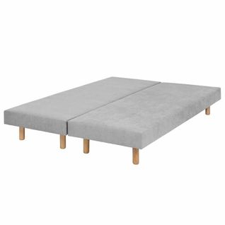 Lot De 2 Sommiers Tapissiers 70x190 Cm Habby  Gris