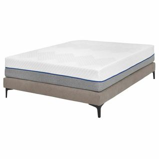 Pack Sommier Tapissier Avec Matelas 140x190 Cm Hiliana  Lin