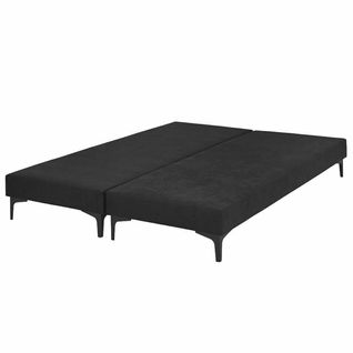 Lot De 2 Sommiers Tapissiers 70x190 Cm Hiliana  Noir