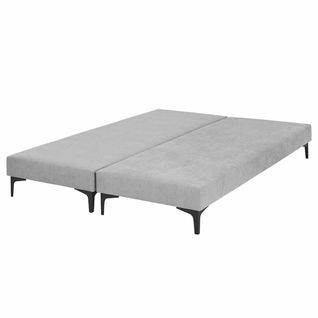 Lot De 2 Sommiers Tapissiers 70x190 Cm Hiliana  Gris