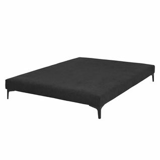 Sommier Tapissier 140x190 Cm Hiliana  Noir