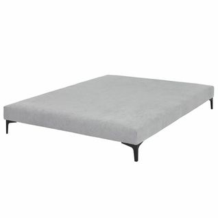 Sommier Tapissier 140x190 Cm Hiliana  Gris