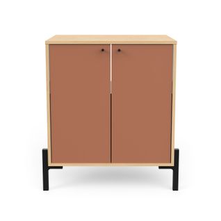 Meuble Sous Lavabo Avec 2 Portes En Bois Naturel 69 X 50 X 78 Cm