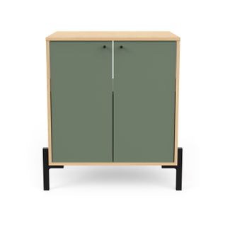 Meuble Sous Lavabo Avec 2 Portes En Bois Naturel 69 X 50 X 78 Cm