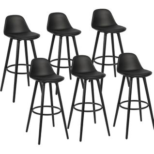 Tabouret De Bar Avec Pieds En Bois De Hêtre 39,5 X 44 X 91 Cm