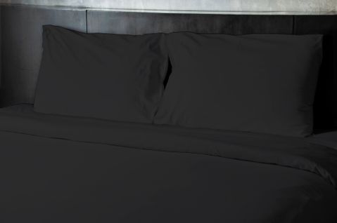 Drap Plat Microfibre 82g Noir 240x300 Cm