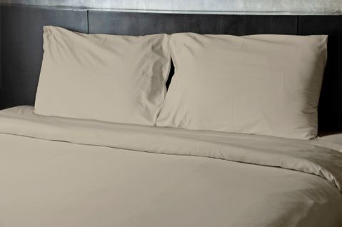 Drap Plat Microfibre 82g Beige Ivoire 180x290 Cm